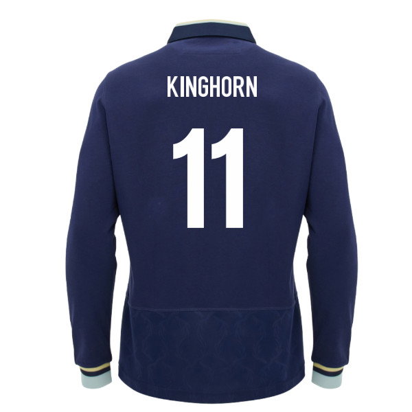 2026-2027 Scotland Home LS Cotton Rugby Shirt (Kids) (Kinghorn 11)