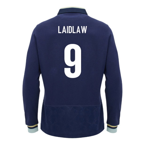 2026-2027 Scotland Home LS Cotton Rugby Shirt (Kids) (Laidlaw 9)