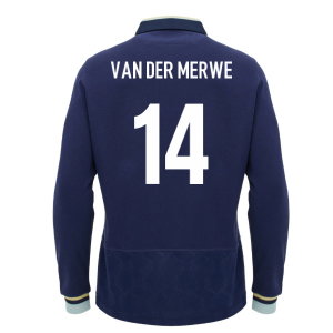 2026-2027 Scotland Home LS Cotton Rugby Shirt (Kids) (Van Der Merwe 14)