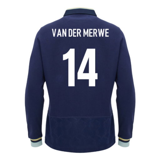 2026-2027 Scotland Home LS Cotton Rugby Shirt (Kids) (Van Der Merwe 14)