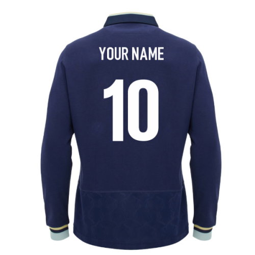 2026-2027 Scotland Home LS Cotton Rugby Shirt (Kids) (Your Name)