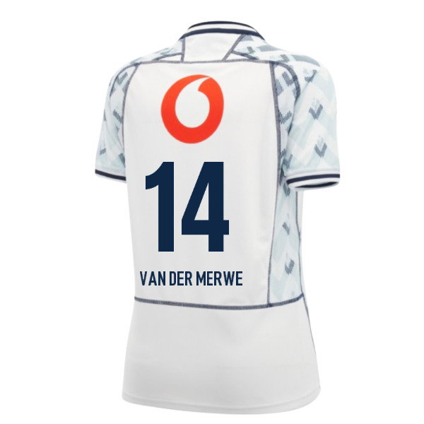 2026-2027 Scotland Rugby Away Poly Shirt - Womens (Van Der Merwe 14)