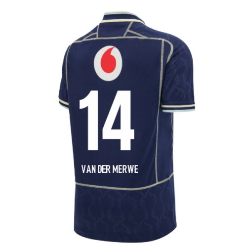 2026-2027 Scotland Rugby Home Replica Shirt (Kids) (Van Der Merwe 14)