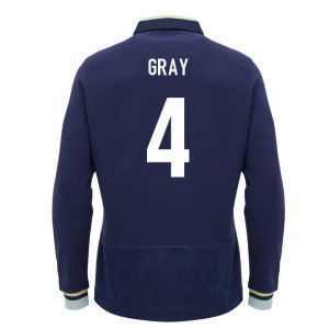 2026-2027 Scotland Rugby LS Cotton Home Shirt (Gray 4)