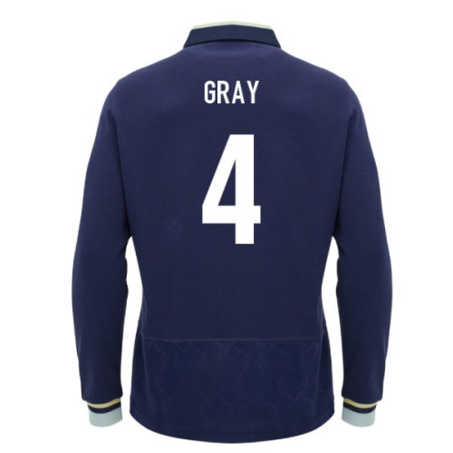 2026-2027 Scotland Rugby LS Cotton Home Shirt (Gray 4)