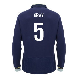 2026-2027 Scotland Rugby LS Cotton Home Shirt (Gray 5)