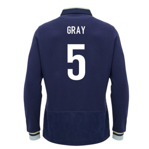 2026-2027 Scotland Rugby LS Cotton Home Shirt (Gray 5)