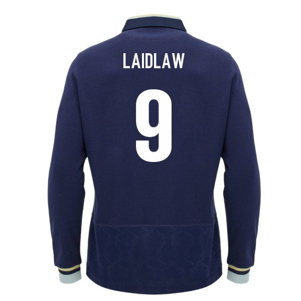 2026-2027 Scotland Rugby LS Cotton Home Shirt (Laidlaw 9)