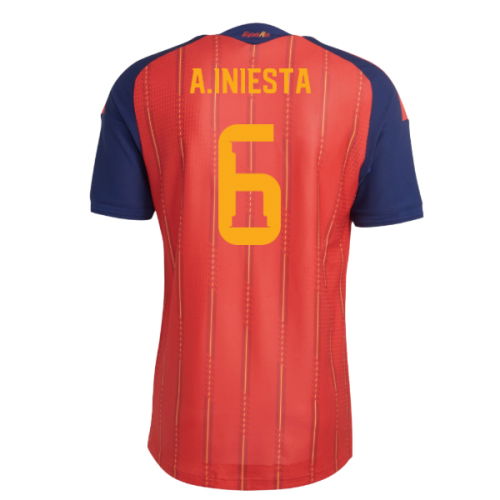 2026-2027 Spain Authentic Home Shirt (A.Iniesta 6)