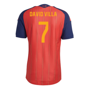 2026-2027 Spain Authentic Home Shirt (David Villa 7)