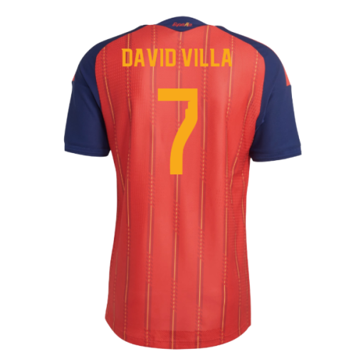2026-2027 Spain Authentic Home Shirt (David Villa 7)