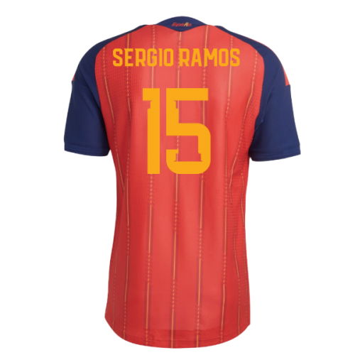 2026-2027 Spain Authentic Home Shirt (Sergio Ramos 15)