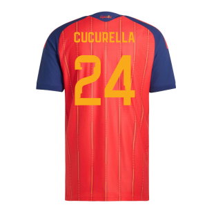 2026-2027 Spain Authentic Home WC WINNERS Shirt (Cucurella 24)