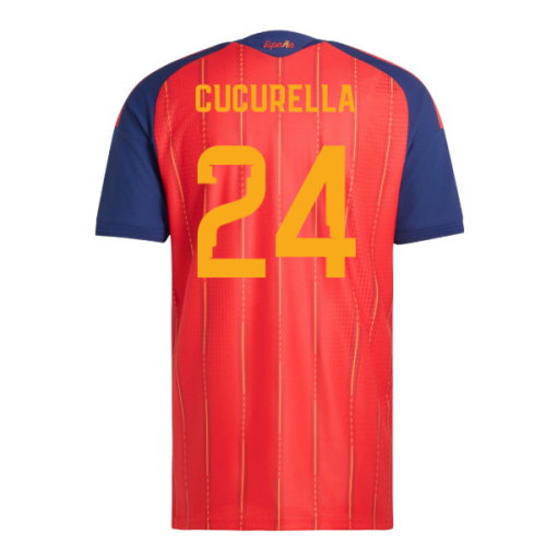 2026-2027 Spain Authentic Home WC WINNERS Shirt (Cucurella 24)