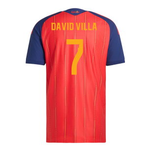 2026-2027 Spain Authentic Home WC WINNERS Shirt (David Villa 7)