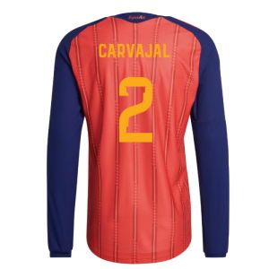 2026-2027 Spain Authentic Long Sleeve Home Shirt (Carvajal 2)