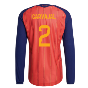 2026-2027 Spain Authentic Long Sleeve Home Shirt (Carvajal 2)
