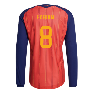 2026-2027 Spain Authentic Long Sleeve Home Shirt (Fabian 8)