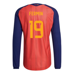 2026-2027 Spain Authentic Long Sleeve Home Shirt (Fermin 19)
