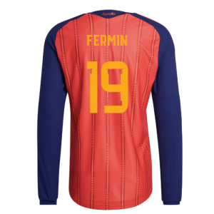 2026-2027 Spain Authentic Long Sleeve Home Shirt (Fermin 19)