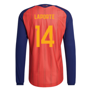 2026-2027 Spain Authentic Long Sleeve Home Shirt (Laporte 14)