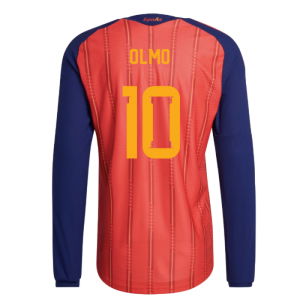 2026-2027 Spain Authentic Long Sleeve Home Shirt (Olmo 10)