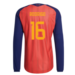 2026-2027 Spain Authentic Long Sleeve Home Shirt (Rodrigo 16)