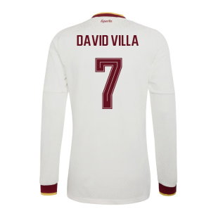 2026-2027 Spain Authentic Long Sleeves Away Shirt (David Villa 7)