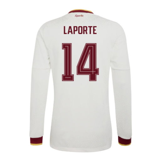 2026-2027 Spain Authentic Long Sleeves Away Shirt (Laporte 14)