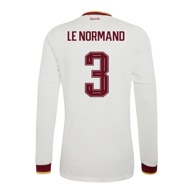 2026-2027 Spain Authentic Long Sleeves Away Shirt (Le Normand 3)