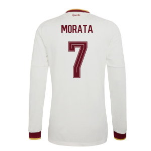 2026-2027 Spain Authentic Long Sleeves Away Shirt (Morata 7)