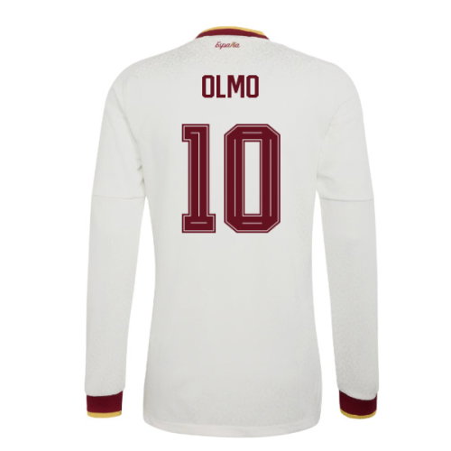 2026-2027 Spain Authentic Long Sleeves Away Shirt (Olmo 10)