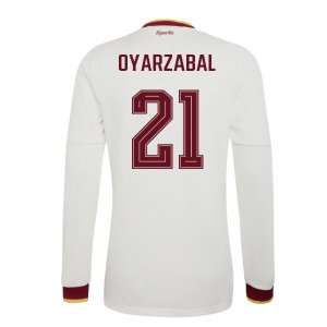 2026-2027 Spain Authentic Long Sleeves Away Shirt (Oyarzabal 21)