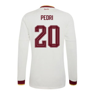 2026-2027 Spain Authentic Long Sleeves Away Shirt (Pedri 20)