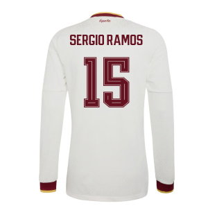 2026-2027 Spain Authentic Long Sleeves Away Shirt (Sergio Ramos 15)