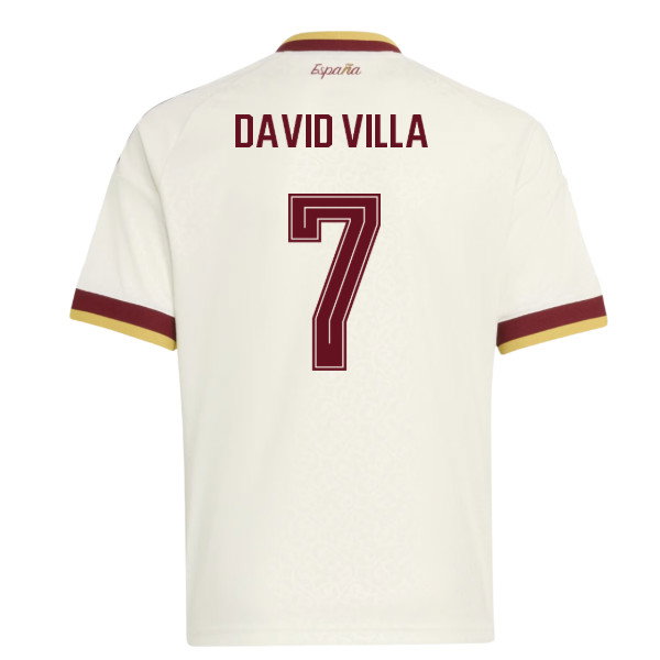 2026-2027 Spain Away Shirt (Kids) (David Villa 7)