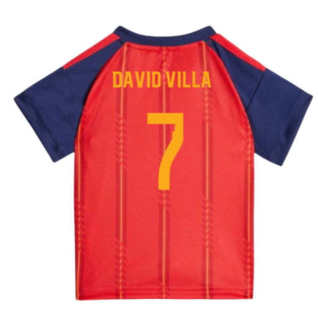 2026-2027 Spain Home Baby Kit (David Villa 7)