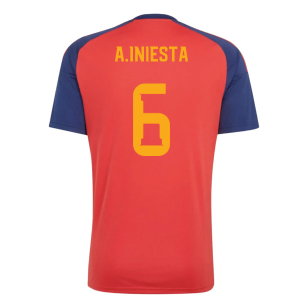 2026-2027 Spain Home Fan Jersey (A.Iniesta 6)