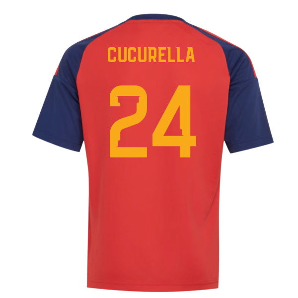 2026-2027 Spain Home Fan Jersey (Kids) (Cucurella 24)
