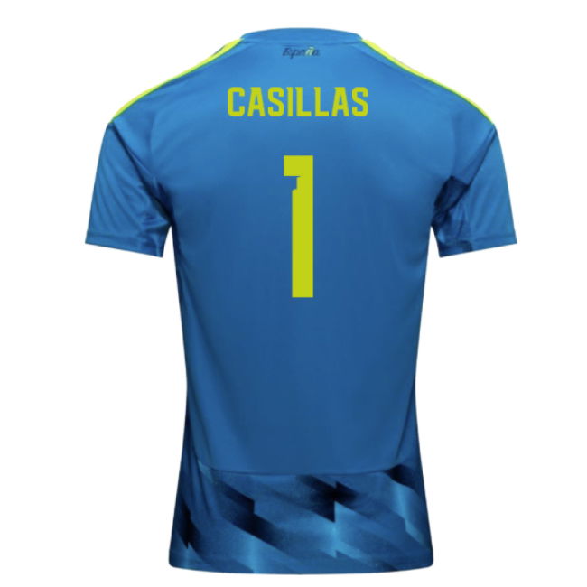 2026-2027 Spain Home Goalkeeper Shirt (Aqua) (Casillas 1)