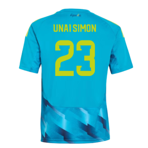 2026-2027 Spain Home Goalkeeper Shirt (Aqua) - Kids (Unai Simon 23)