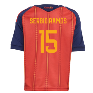 2026-2027 Spain Home Little Kids Mini Kit (Sergio Ramos 15)
