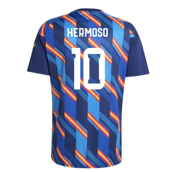 2026-2027 Spain Home Pre-Match Shirt (Dark Blue) (Hermoso 10)