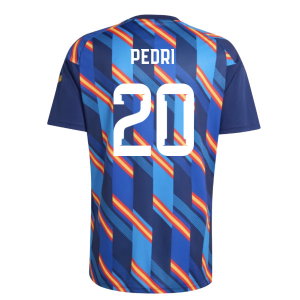 2026-2027 Spain Home Pre-Match Shirt (Dark Blue) (Pedri 20)