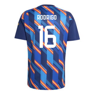 2026-2027 Spain Home Pre-Match Shirt (Dark Blue) (Rodrigo 16)