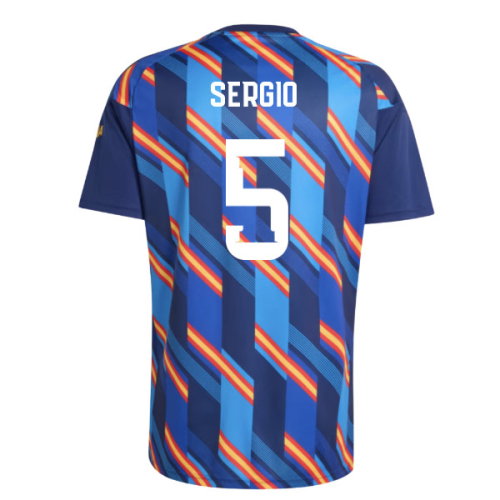 2026-2027 Spain Home Pre-Match Shirt (Dark Blue) (Sergio 5)