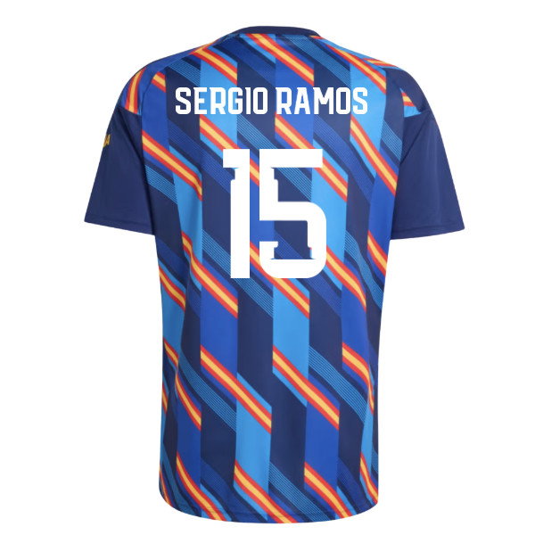 2026-2027 Spain Home Pre-Match Shirt (Dark Blue) (Sergio Ramos 15)