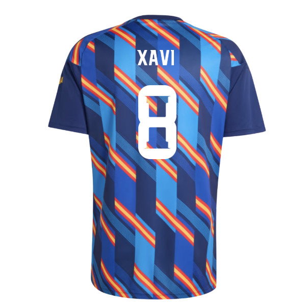 2026-2027 Spain Home Pre-Match Shirt (Dark Blue) (Xavi 8)