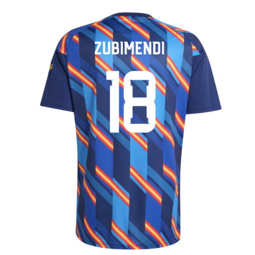 2026-2027 Spain Home Pre-Match Shirt (Dark Blue) (Zubimendi 18)