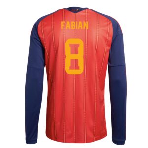 2026-2027 Spain Long Sleeve Home Shirt (Fabian 8)
